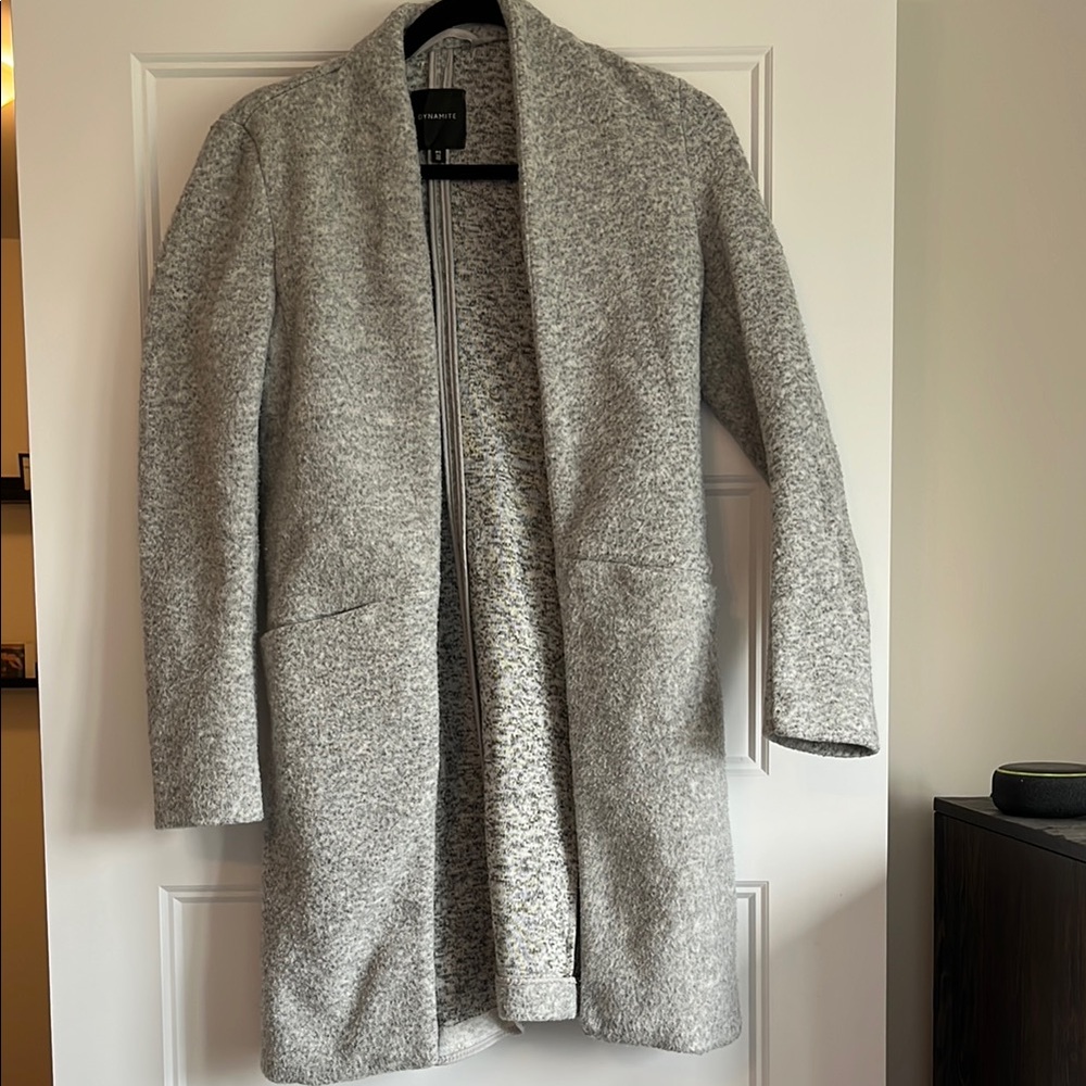 Dynamite Gray Teddy Jacket